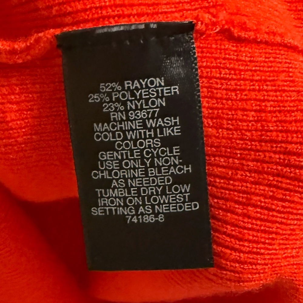 New BOLD elements Vibrant Red Knit dress - Picture 4 of 11